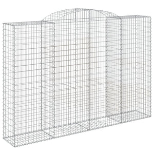 Gabionkurver buede 3 stk 300x50x200/220 cm galvanisert jern