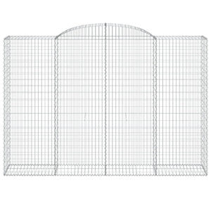 Gabionkurver buede 3 stk 300x50x200/220 cm galvanisert jern