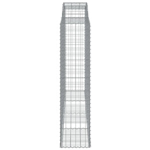 Gabionkurver buede 3 stk 300x50x200/220 cm galvanisert jern