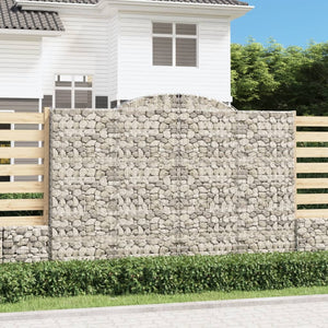 Gabionkurver buede 3 stk 300x50x200/220 cm galvanisert jern