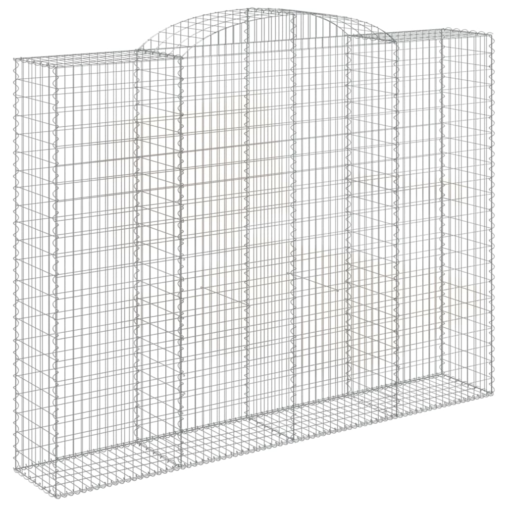 Gabionkurver buede 3 stk 300x50x220/240 cm galvanisert jern
