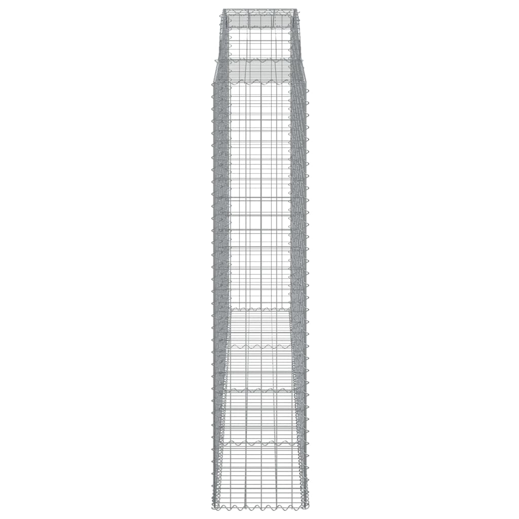 Gabionkurver buede 3 stk 300x50x220/240 cm galvanisert jern