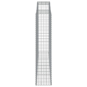 Gabionkurver buede 3 stk 300x50x220/240 cm galvanisert jern