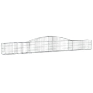 Gabionkurver buede 6 stk 400x30x40/60 cm galvanisert jern