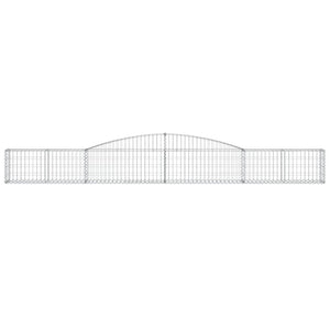 Gabionkurver buede 6 stk 400x30x40/60 cm galvanisert jern