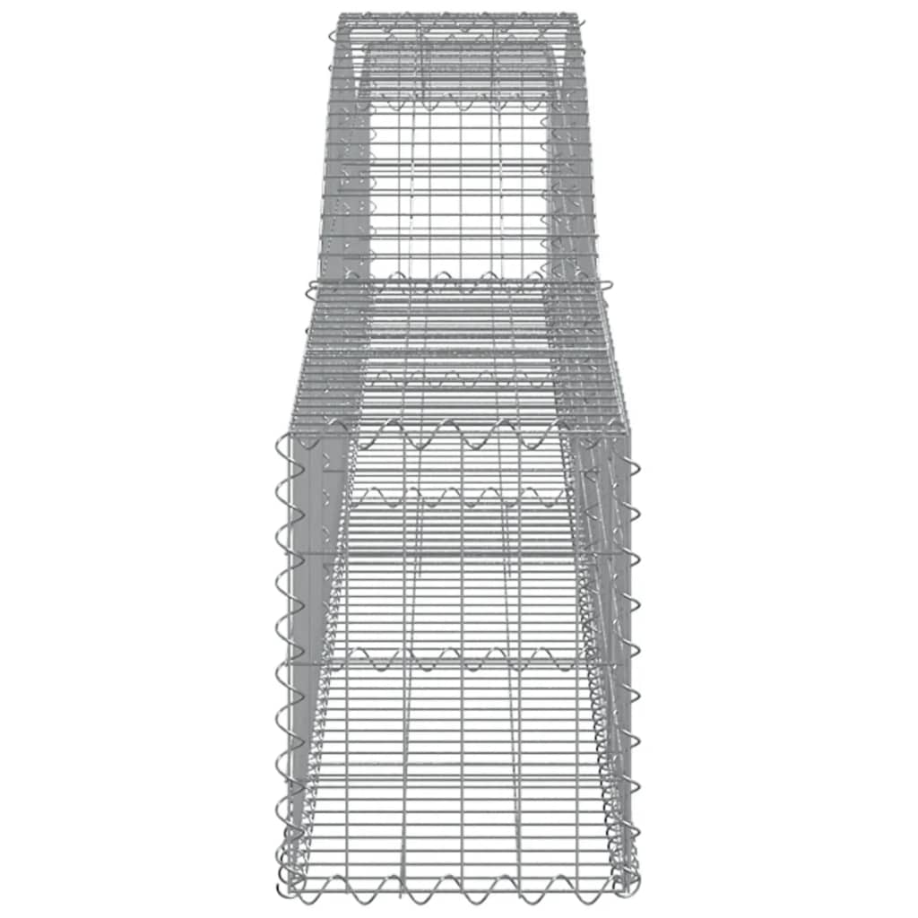 Gabionkurver buede 6 stk 400x30x40/60 cm galvanisert jern