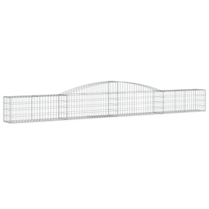 Gabionkurver buede 7 stk 400x30x40/60 cm galvanisert jern