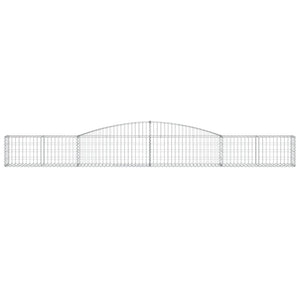 Gabionkurver buede 7 stk 400x30x40/60 cm galvanisert jern