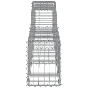 Gabionkurver buede 7 stk 400x30x40/60 cm galvanisert jern