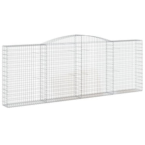 Gabionkurver buede 4 stk 400x30x140/160 cm galvanisert jern