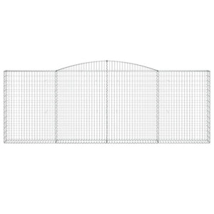 Gabionkurver buede 4 stk 400x30x140/160 cm galvanisert jern
