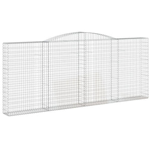 Gabionkurver buede 3 stk 400x30x160/180 cm galvanisert jern