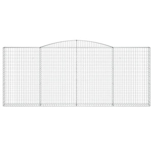 Gabionkurver buede 3 stk 400x30x160/180 cm galvanisert jern