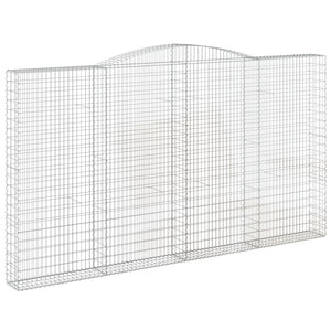 Gabionkurver buede 3 stk 400x30x220/240 cm galvanisert jern