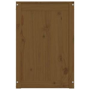 Skittentøyskurv honningbrun 44x44x66 cm heltre furu