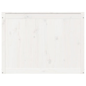 Skittentøyskurv hvit 88,5x44x66 cm heltre furu