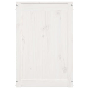 Skittentøyskurv hvit 88,5x44x66 cm heltre furu