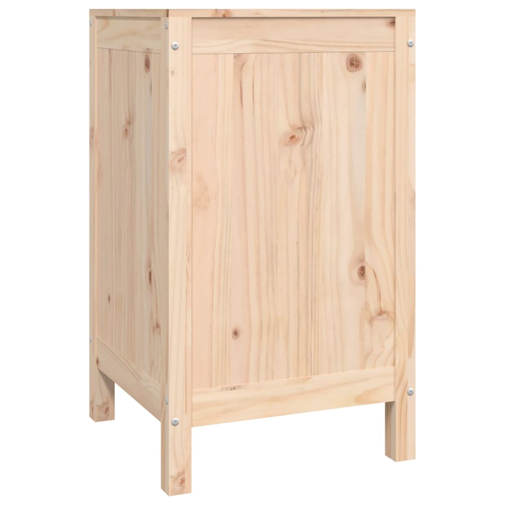 Skittentøyskurv 44x44x76 cm heltre furu