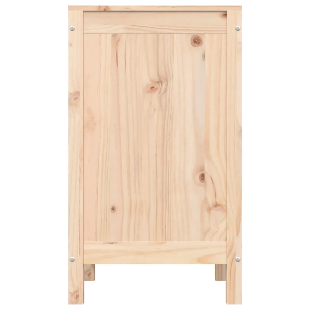 Skittentøyskurv 44x44x76 cm heltre furu