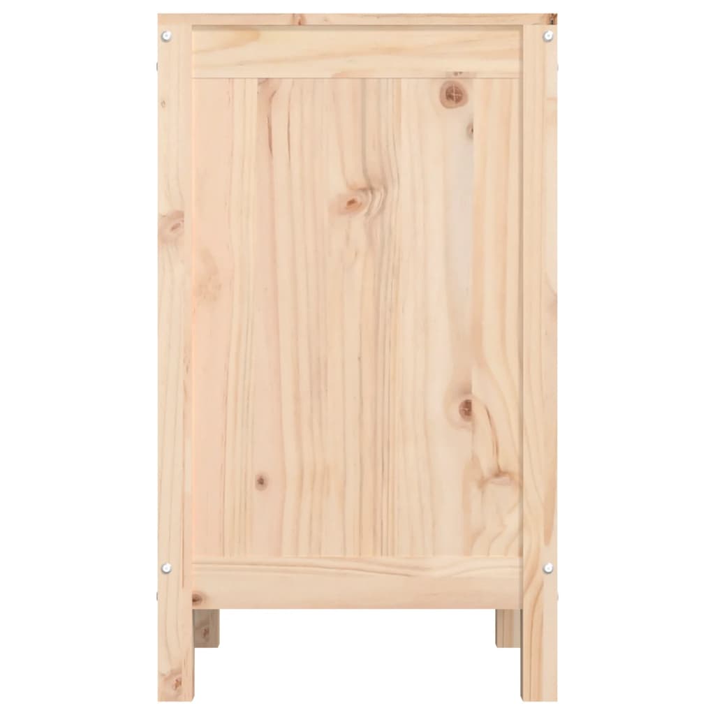 Skittentøyskurv 44x44x76 cm heltre furu