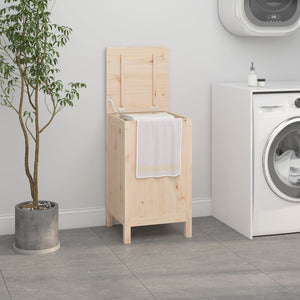 Skittentøyskurv 44x44x76 cm heltre furu
