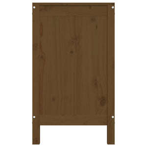 Skittentøyskurv honningbrun 88,5x44x76 cm heltre furu