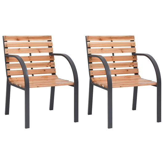Utestoler 2 stk heltre gran
