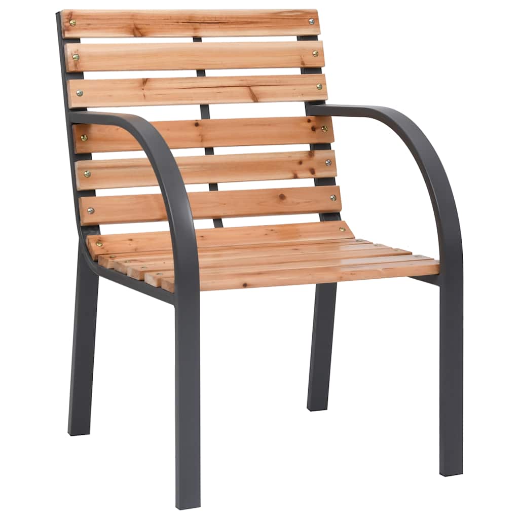 Outdoor chairs 2 pcs solid spruce