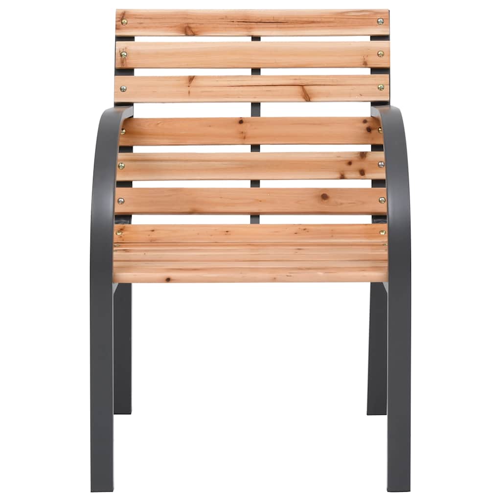 Outdoor chairs 2 pcs solid spruce
