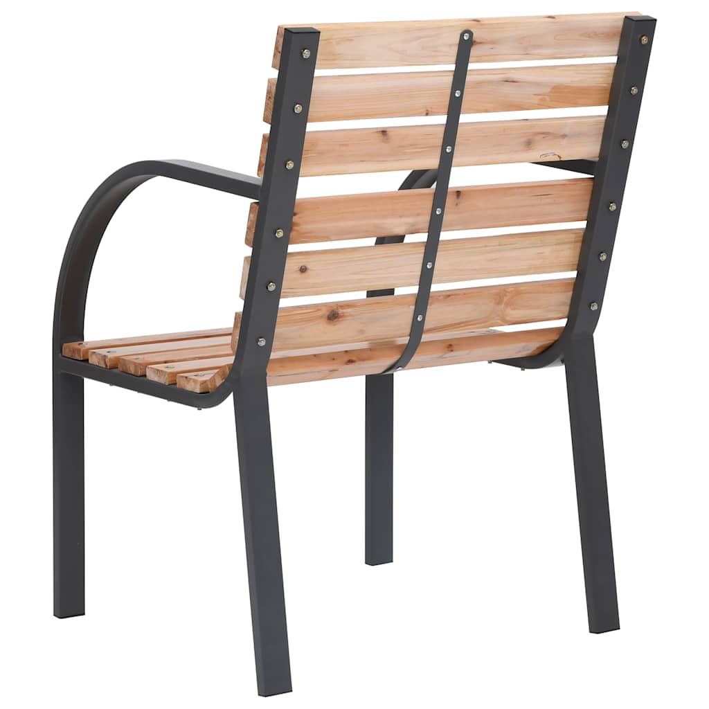 Outdoor chairs 2 pcs solid spruce