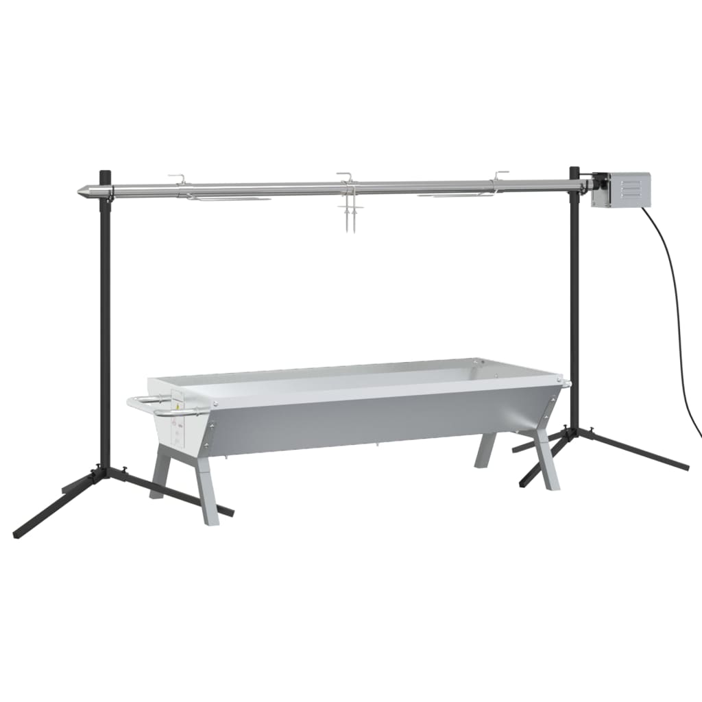 Automatisk grill- og brettsett rustfritt stål