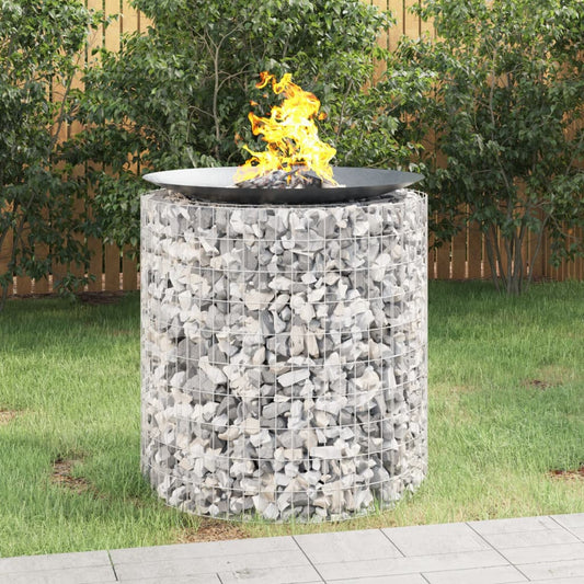 Gabion bålstativ Ø 100 cm galvanisert jern