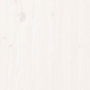 Plantekasse med hylle hvit 111,5x34,5x81 cm heltre furu