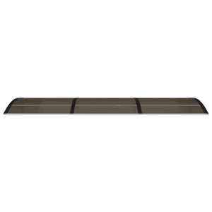 Skjermtak svart 300x75 cm polykarbonat