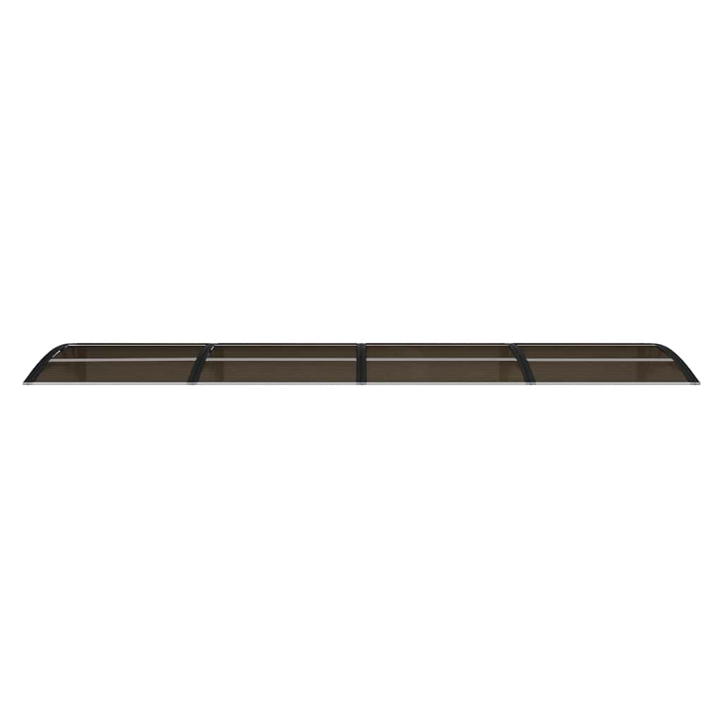 Skjermtak svart 350x75 cm polykarbonat