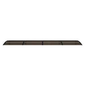 Skjermtak svart 350x75 cm polykarbonat