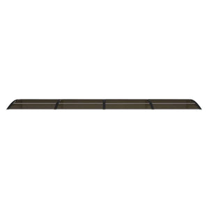 Skjermtak svart 400x75 cm polykarbonat