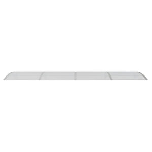 Skjermtak grå 400x100 cm polykarbonat