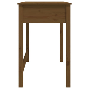 Desk with drawers honey brown 100x50x78 cm solid pine wood