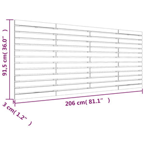 Veggmontert hodegavl honningbrun 206x3x91,5 cm heltre furu