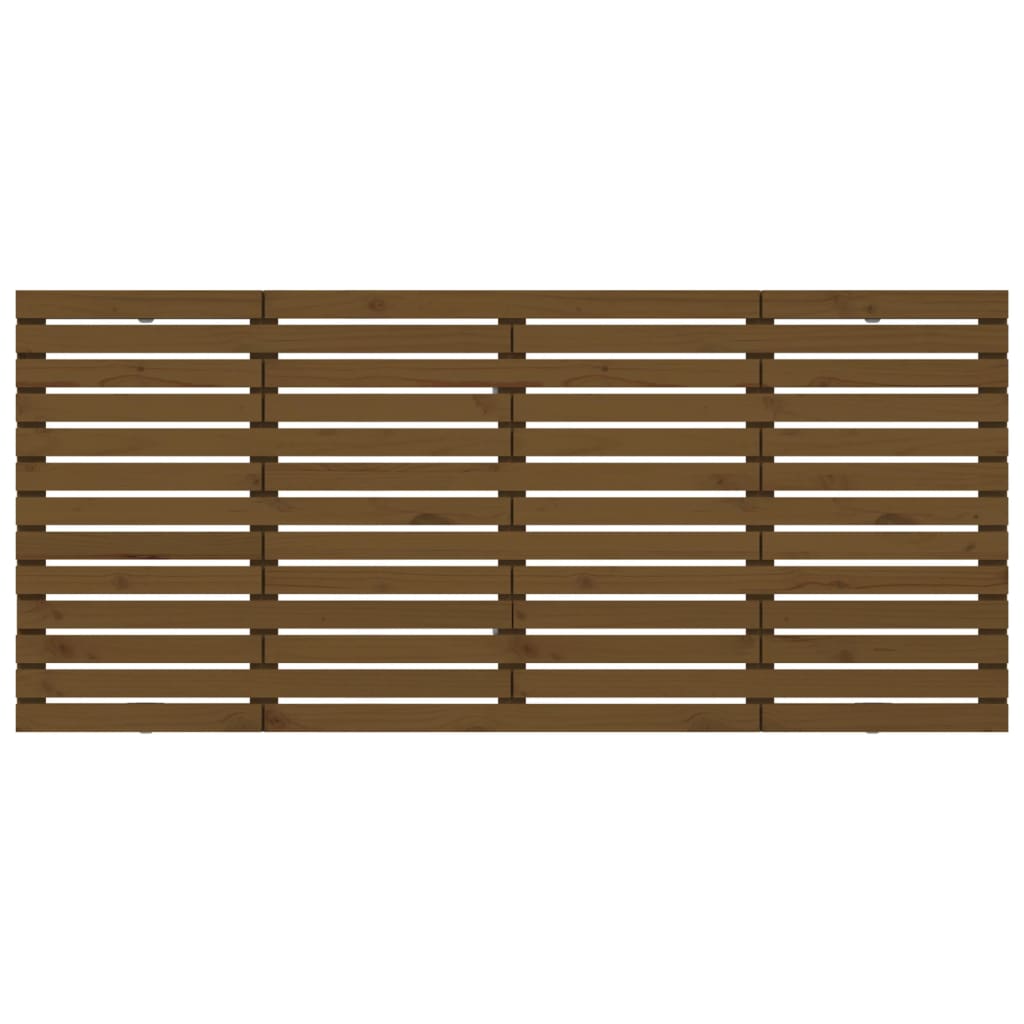 Veggmontert hodegavl honningbrun 156x3x91,5 cm heltre furu
