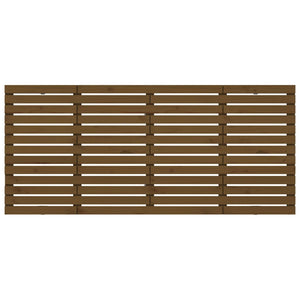 Veggmontert hodegavl honningbrun 156x3x91,5 cm heltre furu
