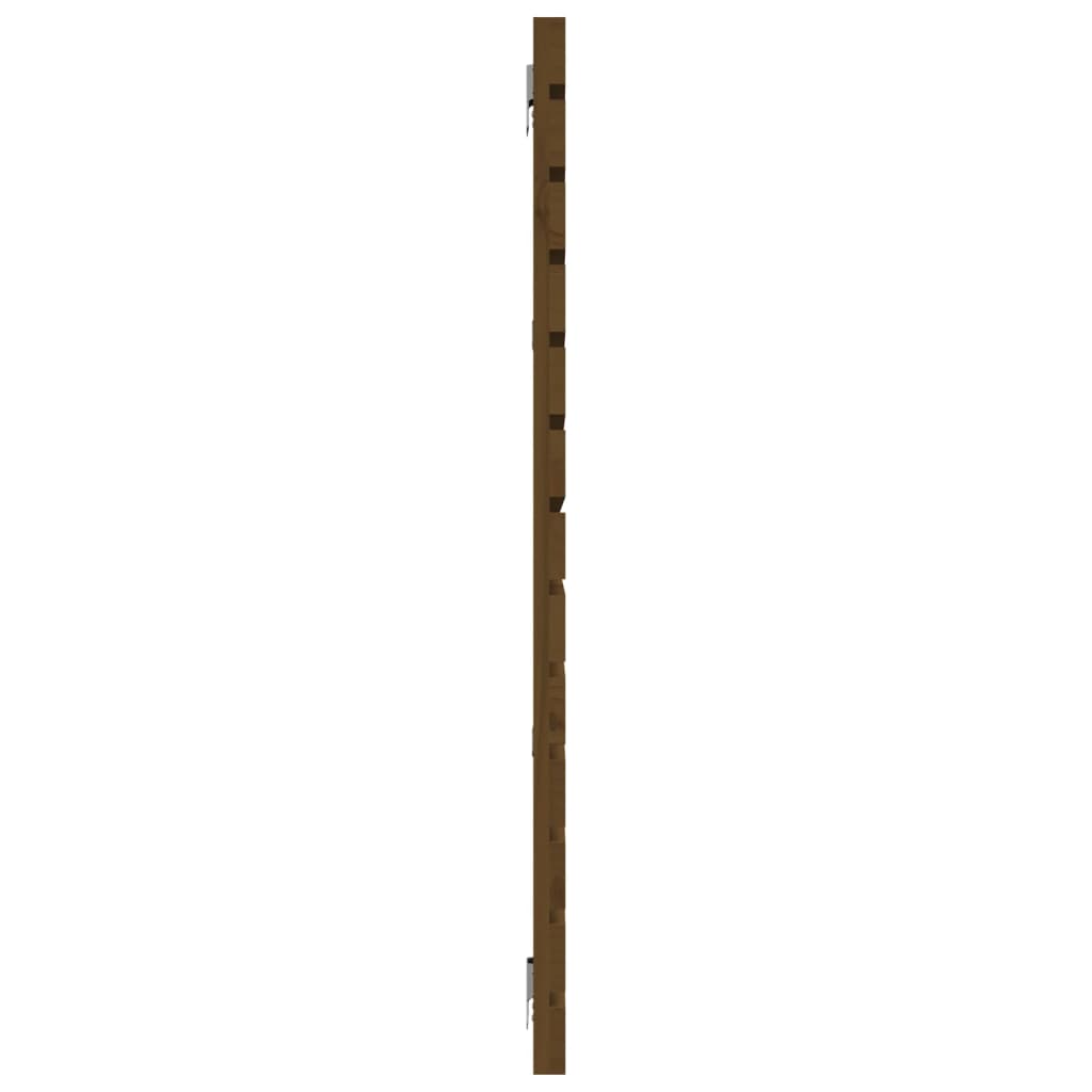 Veggmontert hodegavl honningbrun 156x3x91,5 cm heltre furu