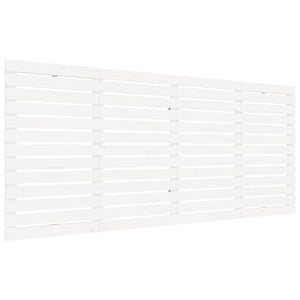 Veggmontert sengegavl hvit 186x3x91,5 cm heltre furu