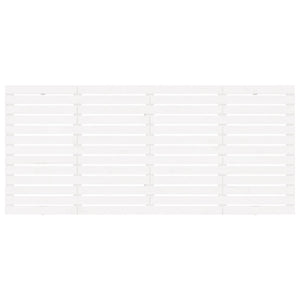 Veggmontert sengegavl hvit 186x3x91,5 cm heltre furu