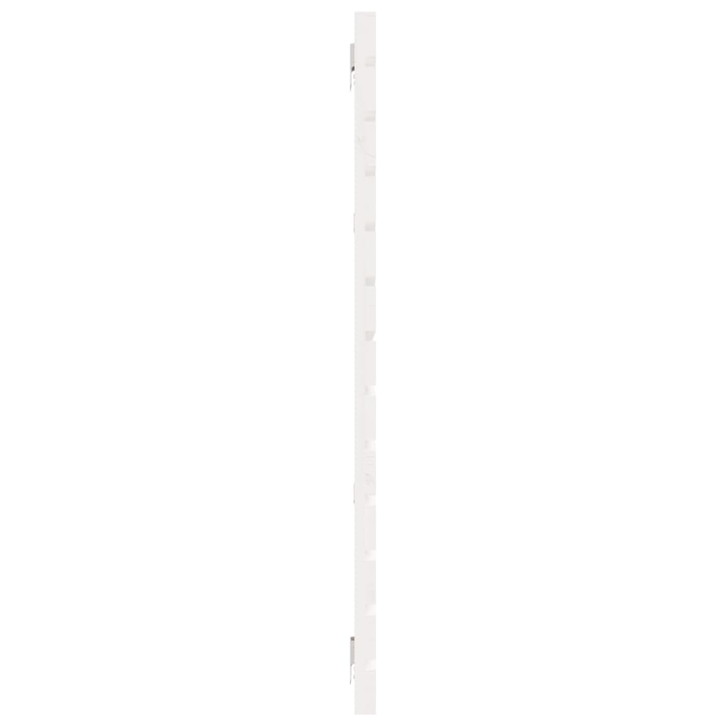 Veggmontert sengegavl hvit 186x3x91,5 cm heltre furu
