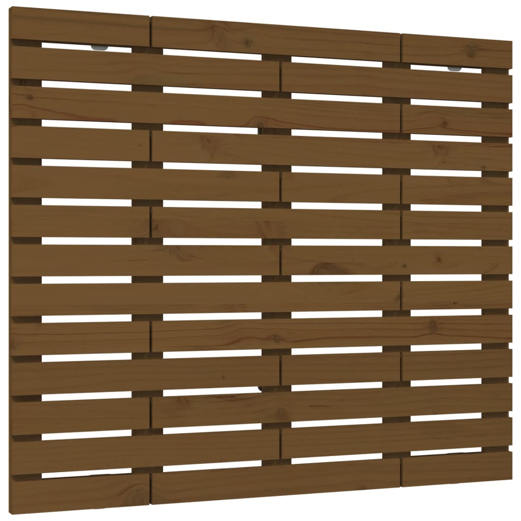 Veggmontert hodegavl honningbrun 141x3x91,5 cm heltre furu