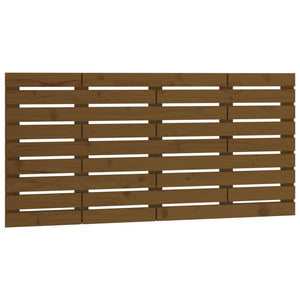 Veggmontert hodegavl honningbrun 156x3x63 cm heltre furu