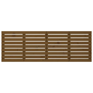Veggmontert hodegavl honningbrun 166x3x63 cm heltre furu