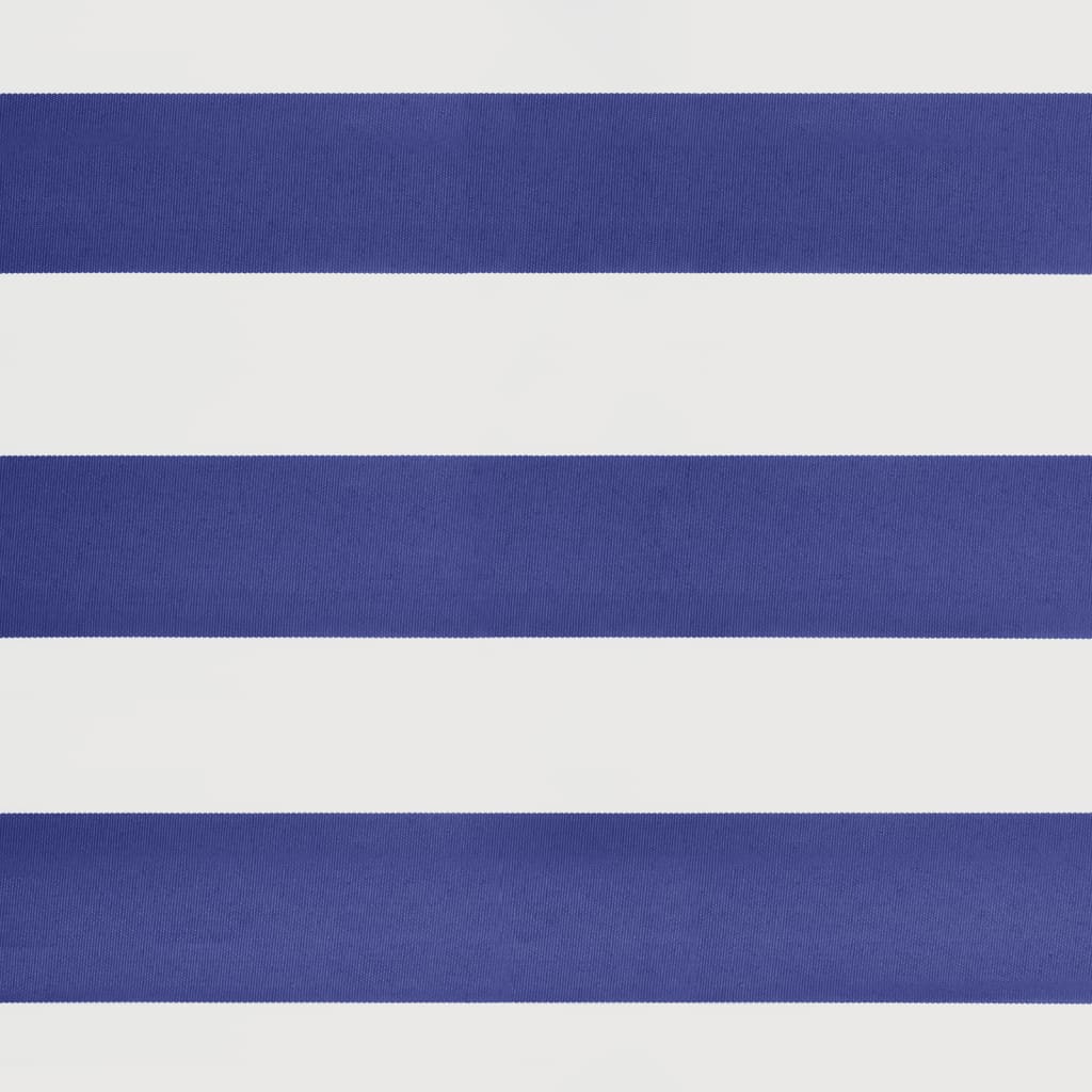 Retractable awning blue and white 3.5x2.5 m fabric and aluminum